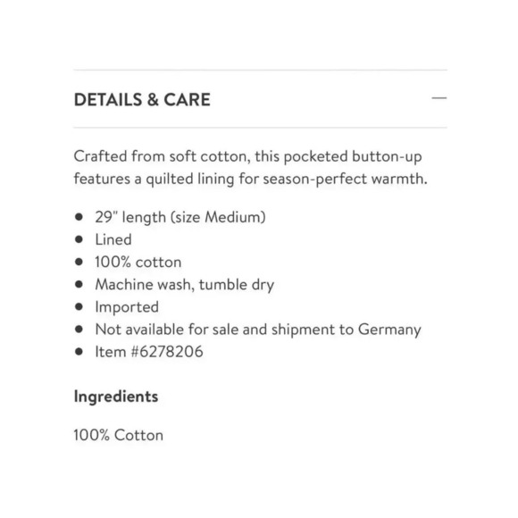 BP Nordstrom NWT Tan Grove Quilt Lined Button-up Shacket Shirt Jacket La… - Picture 11 of 11